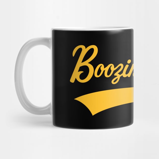 Boozing Team Lettering (Beer / Alcohol / Gold) by MrFaulbaum